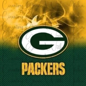 20oz Skinny Tumbler Sublimation Transfer Green Bay Football Ready To Press - Picture 1 of 1