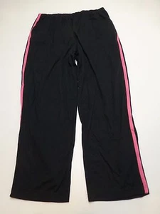 Blair Pants Womens Size PM Black Pink Striped Elastic Waist Casual Knit New - Picture 1 of 3