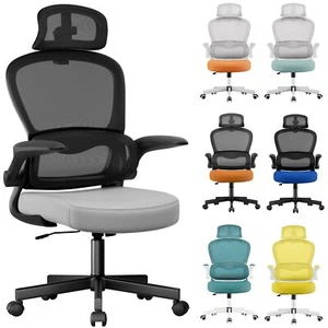 Office Chair Mesh Computer Desk Chairs Swivel Home With Adjustable Arm & Height - Picture 1 of 73