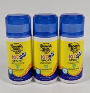 Banana Boat Kids Sport Sunscreen Lotion Roll-On 3 Pack SPF 60+ 2.5 oz Exp 06/25 - Picture 1 of 3