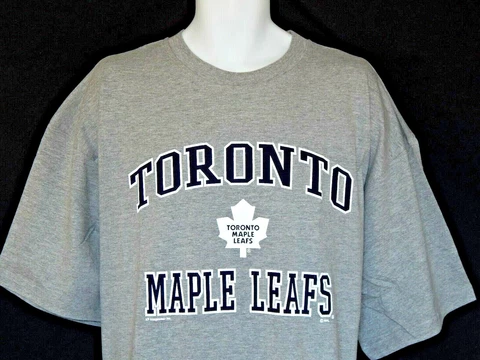 Toronto Maple Leafs T-Shirt Mens Size Vintage Logo Gray Big & Tall NEW Canada Cover