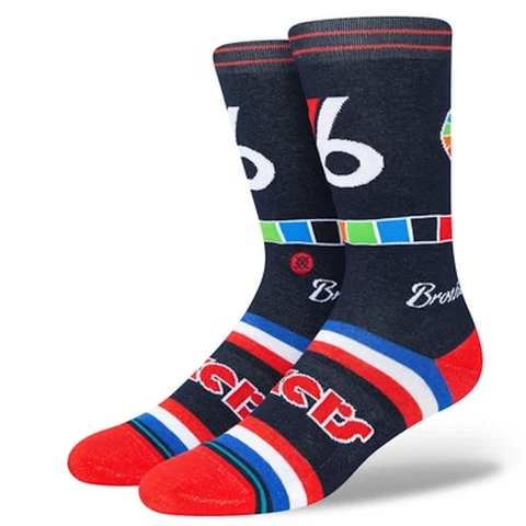 Philadelphia 76ers NBA Basketball Stance 2021/2022 City Edition Socks Size Large Cover
