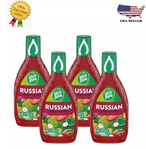 New Wish-Bone Russian Salad Dressing, 15 FL OZ (Pack of 4) Free Shipping - Picture 1 of 4