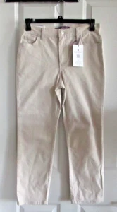 Pantalones de mezclilla para mujer Gloria Vanderbilt Amanda 10PS tostados cortos adelgazantes originales nuevos con etiquetas - Imagen 1 de 9