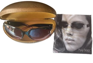 Vintage Sunglasses in Original Case Miyagi Eyeware Microfiber Cloth Retro - Picture 1 of 12
