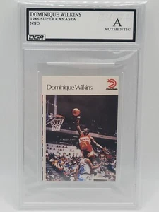 DOMINIQUE WILKINS 1986-87 Super Canasta DGA Authentic (Same Year as Fleer RC Yr) - Picture 1 of 3