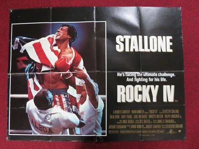 ROCKY IV UK QUAD POSTER FOLDED SYLVESTER STALLONE DOLPH LUNDGREN 1985 - Bild 1 von 4