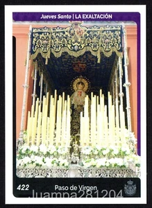 LA EXALTACION #422 JUEVES SANTO ESTAMPA HOLY CARDS SEMANA SANTA 2024 SEVILLA - Imagen 1 de 2