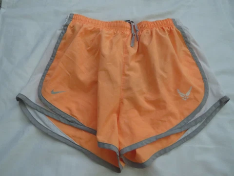 Ladies Nike Orange Dri Fit Air Force Shorts Cover