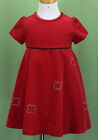 Florence Eiseman toddler girl red Velvet dress flower cap sleeve holiday EUC 24m