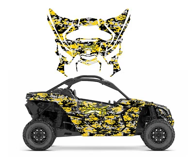 Can Am Maverick X3 Graphics Wrap kit 24 mil Thick Racing Vinyl Digital Camo - Image 1 of 4