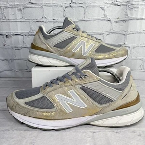 New Balance Women's 990v5 Size 13 Made In USA Moonbeam Silver W990MB5 RARE - Picture 1 of 17