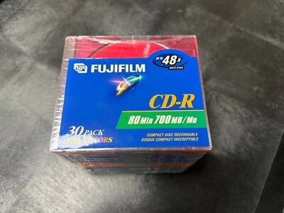 Fujifilm Color CD-R 30 pack 80 min700mb (48x writeablenewsealed) - Image 1 of 2