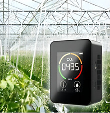 LCD CO2 Messgerät Digital Kohlenmonoxidmelder-Detektor Weiß/Schwarz- Kunststoff