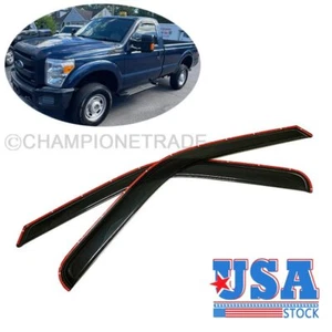 US IN-CHANNEL Window Visors Sun Vent Guard for 1999-2008 F-250/F-350 Regular Cab - Imagen 1 de 7