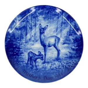 Plato de ciervo real azul invierno China día de la madre 1971 Alemania serie limitada 7,5" - Imagen 1 de 4