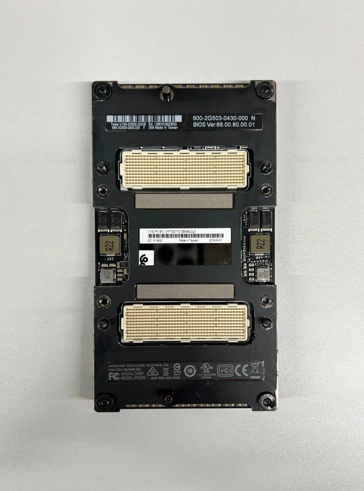 699-2G503-0203-220 NVIDIA TESLA V100 SXM2 32GB GPU GRAPHICS ACCELERATOR CARD - Image 1 of 1