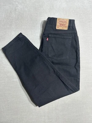 VTG Levi's 550 Jeans Black Relaxed Fit Tapered Leg Women's Size 16 MIS M USA - Image 1 of 4