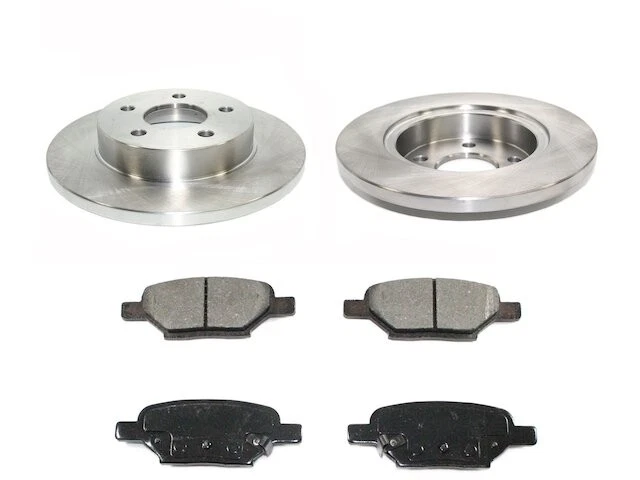Kit de pastillas de freno trasero y rotor para Chevy Cobalt Sport 2005-2008 2006 2007 HJ434ZD Foto 1 de 1