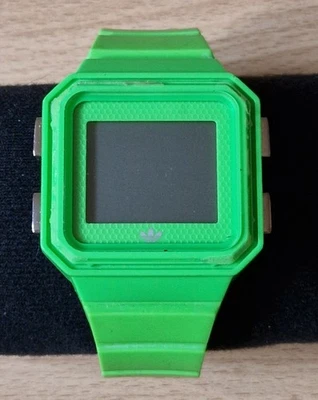 Adidas Originals Peachtree Digital Watch ADH4015 Bright Green Untested Spares - image 1 of 3