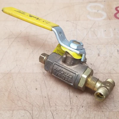 Apollo 70-101-01 1/4" Ball Valve, Bronze, 600 WOG, CWP, Lever Handle - USED - Image 1 of 4