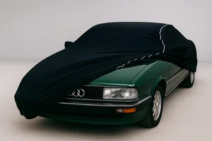 Whole Garage Indoor Stretch Cover Complete for Audi 100 Coupe Black - Picture 1 of 7