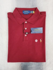 Polo Ralph Lauren Classic Fit Soft Touch Red/Burgundy Polo Men's Size Large  - Picture 1 of 10