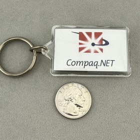 Compaq Official Internet Of Saturn Homecoming 1999 Keychain Key Ring #64921