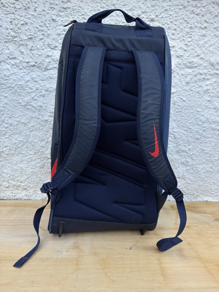Nike Large Training Backpack Navy Red - Insulated Cooler Pocket - Utility Bag - Image 1 of 4