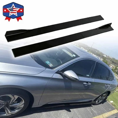 For BMW F07 F10 F11 530i 535i 528i Side Skirt Extension Splitter Spoiler Panel - Image 1 of 4