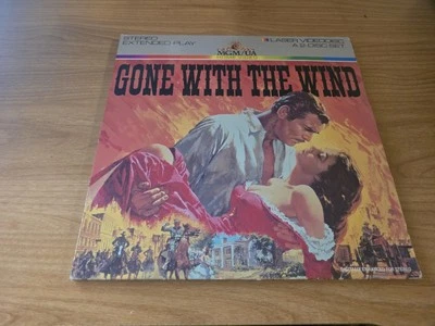 Gone With The Wind Laserdisc Extended Play 2 Disc Set Laser Videodisc MGM Foto 1 de 3