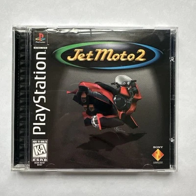 Jet Moto 2 (Sony PlayStation 1, 1997) CIB Complete Black Label PS1  - Image 1 of 4
