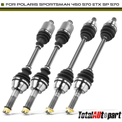 4x Conjunto de eje CV para Polaris Sportsman 450 2016-2017 570 SP 570 delantero y trasero Foto 1 de 4
