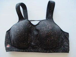 Sport By Cacique Size 40D Rose Gold/Black Splatter High Impact Underwire Bra - Picture 1 of 12