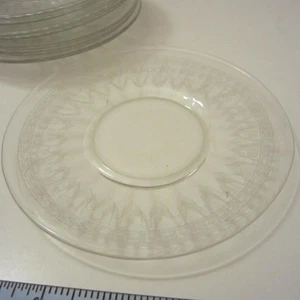 Lot of 8 Glass plates 6" diameter No chips - Picture 1 of 4