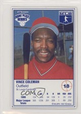 1987 Kraft Home Plate Heroes Food Issue Vince Coleman #18