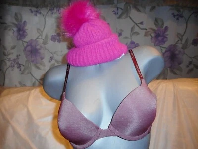 Sujetador Demi Calvin Klein Ciruela/Plateado Mujer Ligeramente Forrado TALLA 34B Foto 1 de 4