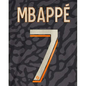 PSG 2023/24 Third Mbappe 23/24 Youth Jersey Name Set - Picture 1 of 1