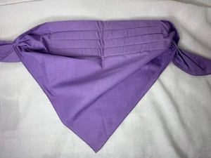 Vintage 1960s Women's Hair Driving Head Scarf Triangle Lilac purple Cotton USA - Picture 1 of 6