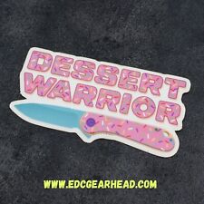 Blade HQ “Dessert Warrior” Sticker + Blue Paracord