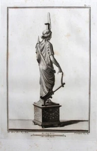 Antike Rom Fortuna Glück Ruder Schicksal Neapel Napoli Statue Bronze Ercolaneo - Bild 1 von 1