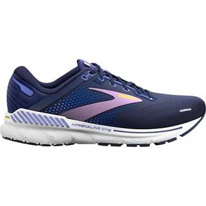 Brooks Womens Adrenaline GTS 22 WIDE FIT Running Shoes Jogging Trainers - Navy