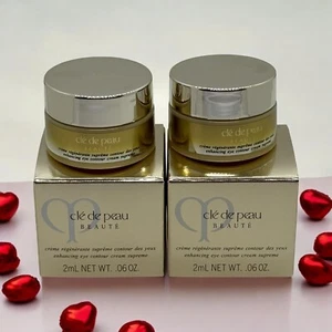 cle de peau eye contour cream supreme 2ml/.06 oz each new in box lot of 2 - Picture 1 of 1
