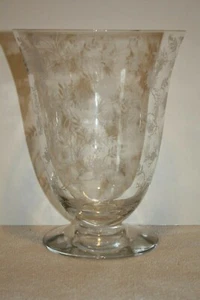 Fostoria Chintz crystal Flared Vase - Picture 1 of 4