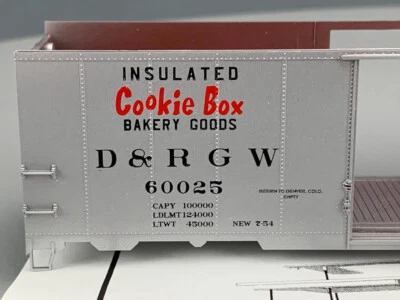 HO Branchline Yardmaster 9028 AAR 40’  Rio Grande Cookie Box #60025 Kit HO4480 - Image 1 of 4