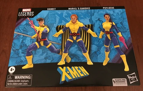X-Men - 60th Anniversary - Marvel Legends - 3-Pack - Gambit - Banshee - Psylocke Cover