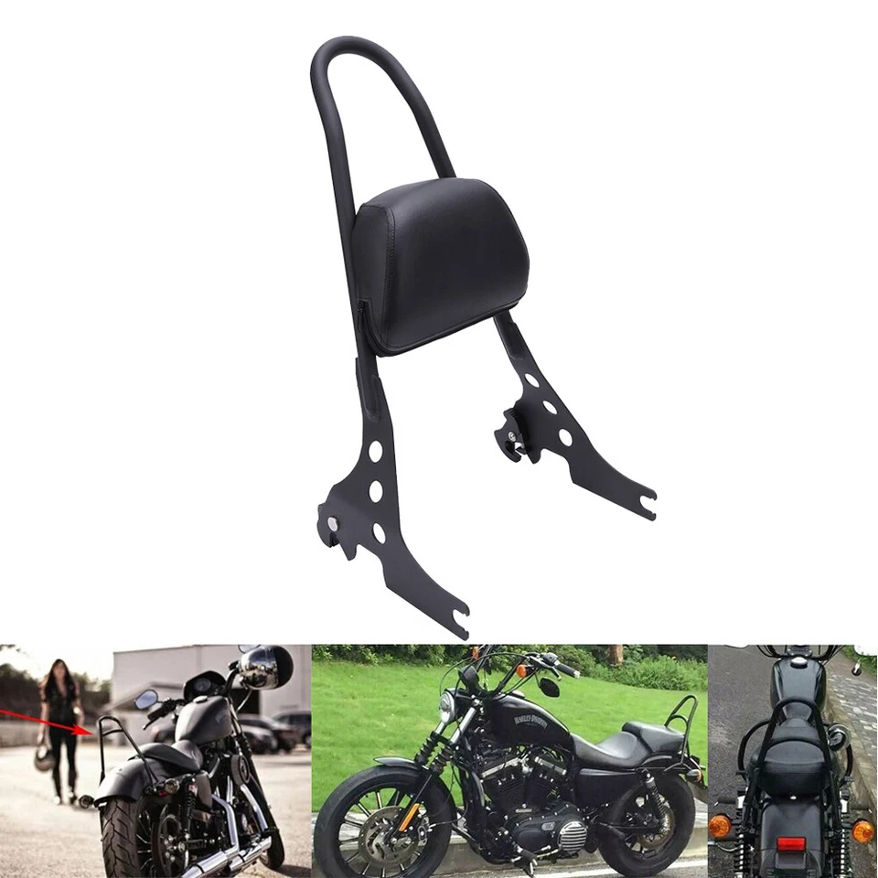Almohadilla de barra Sissy para pasajero trasero para Harley Sportster XL883 1200 hierro 48 72 personalizada Foto 1 de 4