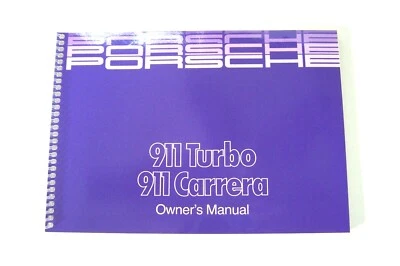 Porsche 911 Carrera 1988 manual del propietario piezas servicio 911 Turbo nuevo original Foto 1 de 4