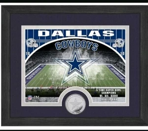 Highland Mint NFL Dallas Cowboys 9" x 11" Framed Stadium Photo with Coin New - Picture 1 of 5