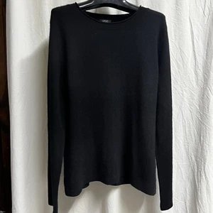 Prive 100% Kaschmir Langarm Weithals Pullover Pulli Schwarz Damen Gr. XL - Bild 1 von 8